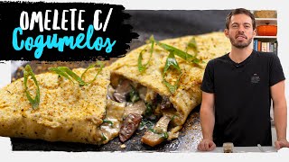 OMELETE RECHEADO C/ COGUMELOS E ESPINAFRE :: UNDERCHEF