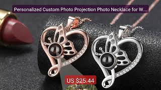 Personalized Custom Photo Projection Photo Necklace for Women ... â€” Best Buy 2026 | Great Quality!