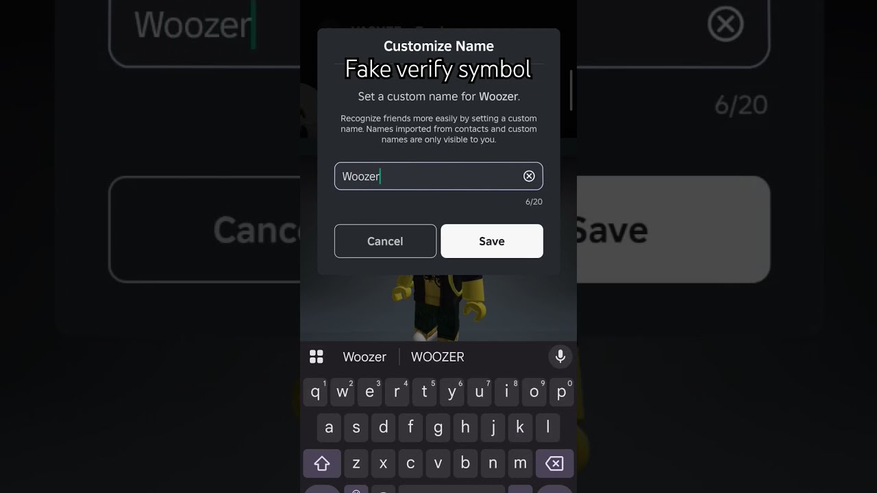 How To Do The Fake Verify Symbol Roblox Robloxshorts Foryou