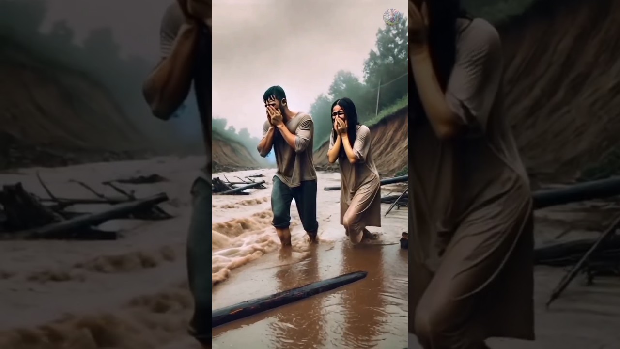 Rabbit saves baby floating in water