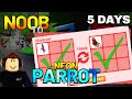 TRADING From RIDE POTION to (Neon) PARROT in 5 DAYS! Adopt Me