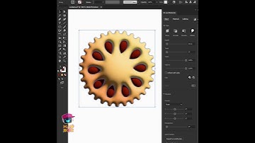 #shorts  - Create Realistic 3D Cookies in Illustrator  |  MAD BOX