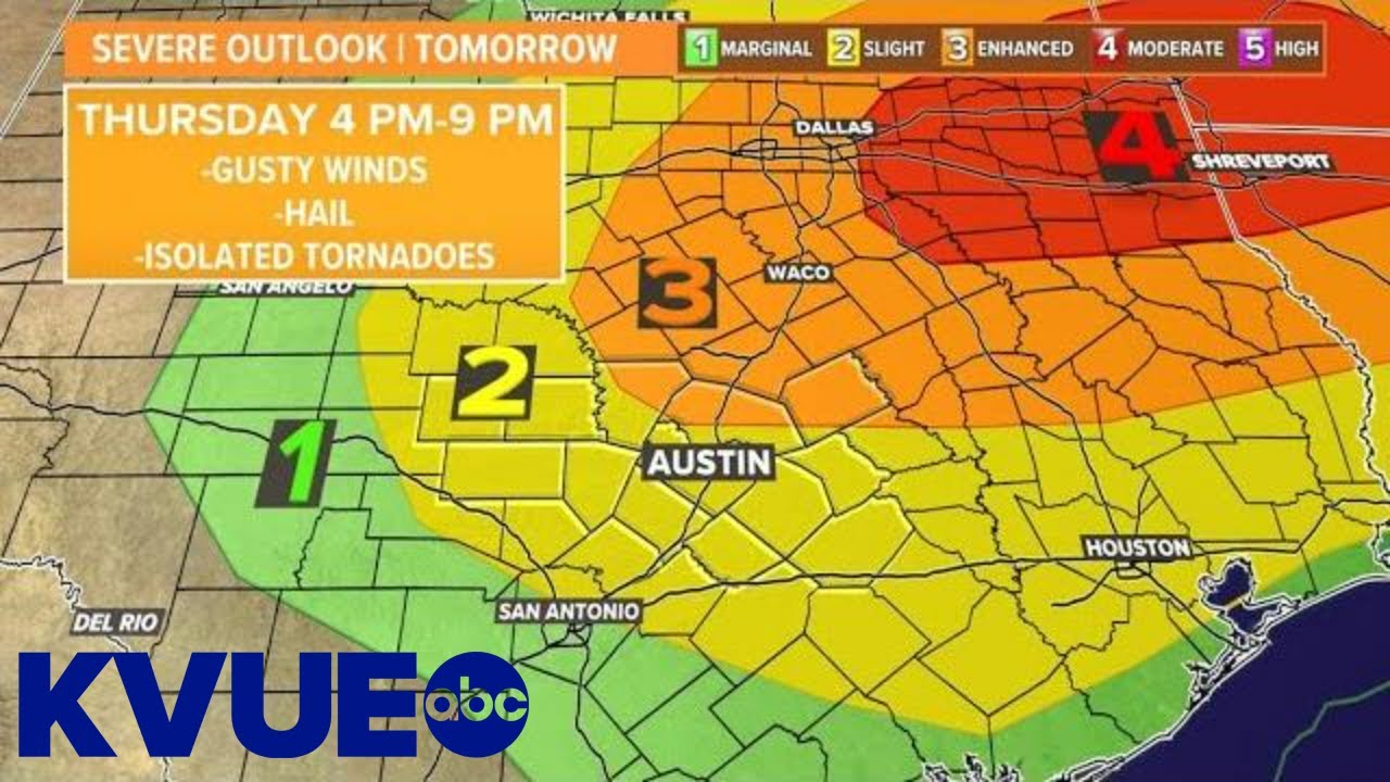 Thursday brings severe weather threat for Central Texas | KVUE - YouTube