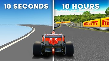I Made an F1 Track in 10 Seconds, 10 Minutes & 10 Hours… Then Raced on Them!