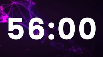 56 Minute Timer - 2160 seconds countdown - clean and simple [ELECTRIC]