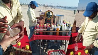 Drinking A Freshly Made Refreshing Nimbu Pani At Versova Beach Mumbai INDIA | Muzammil Khan