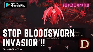Diablo Immortal - Crusader Gameplay - Stop Bloodsworn Invasion on Blackstone Village