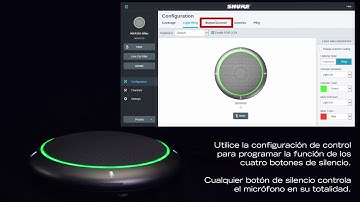 Shure Microflex Advance MXA310   Configuraciones