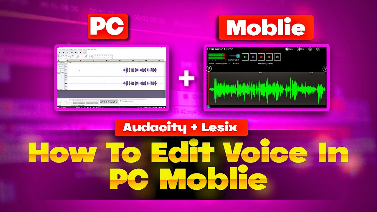 PC AND MOBLIE VOICE EDITING!!! Unless Your VOICE Is Good People Will ...