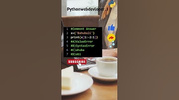 Python Mcq #shorts #short #trending #ytshorts #python #programming #pythonprogramming #coding #code