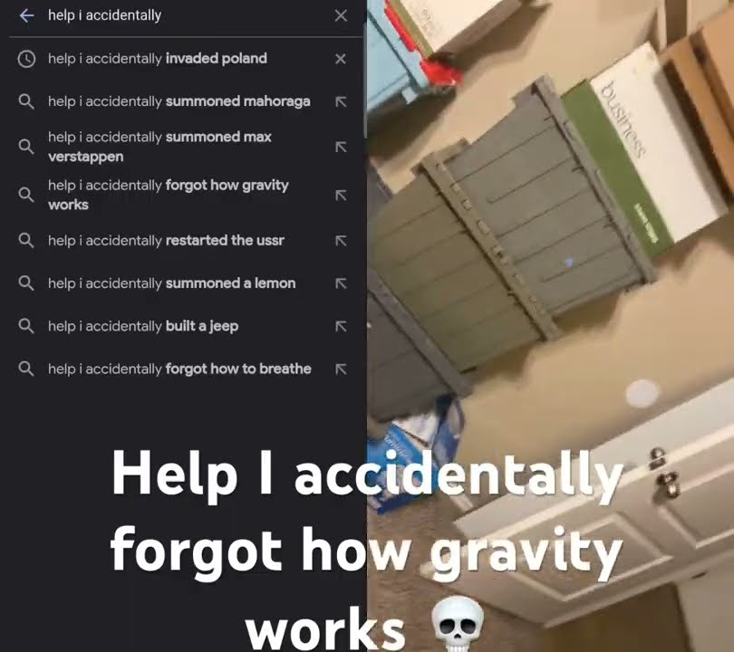 Help I accidentally how gravity works 💀 YouTube