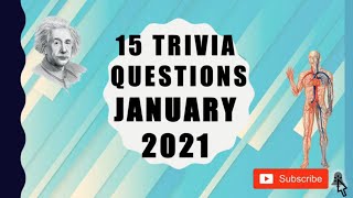 15 General Knowledge Trivia Questions January 2021 Youtube
