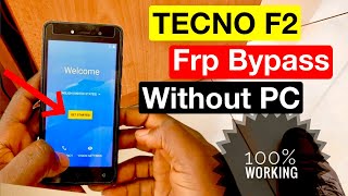 Tecno F2 frp bypass || Remove google account verification lock |