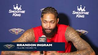Brandon Ingram on tough loss | Pelicans-Rockets Postgame Interview 11\/10\/2023
