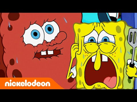 Губка Боб | Бикини Боттом против ГИГАНТСКОГО крабсбургера!  | Nickelodeon Россия