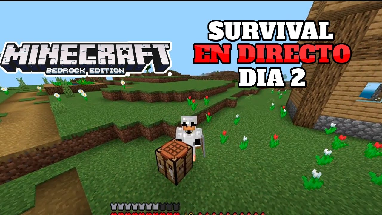 SURVIVAL EN DIRECTO | DIA 2 | MINECRAFT BEDROCK 1.19 - YouTube