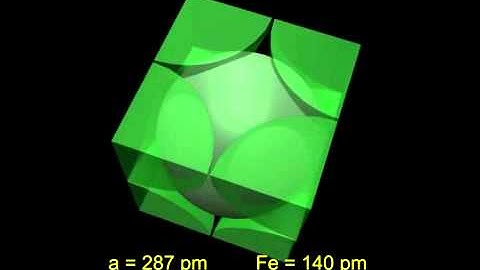 45a1 - Body-centered cubic unit cell of metals