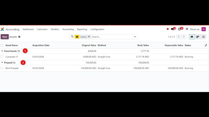 Prepaid Expenses odoo v17 as v16 ( odoo deferred expenses )
