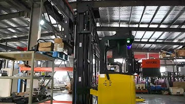 Automated Guided Vehicle Systems 3 way forklift pallet stacker agv