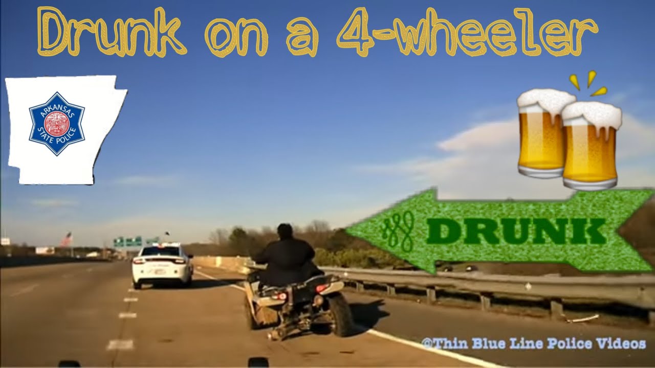 Dash Cam: Arkansas State Police Chase Drunk Driver on 4 Wheeler on I-40 ...