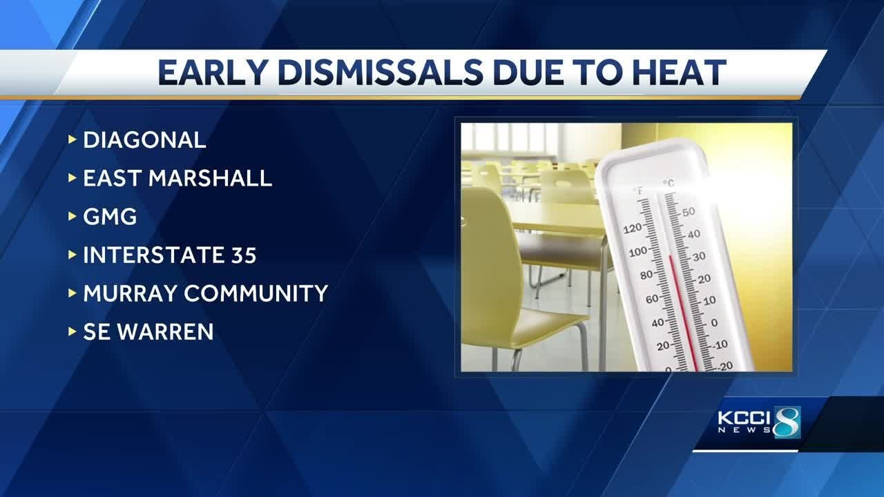 Early outs Iowa schools closing early Friday due to heat YouTube