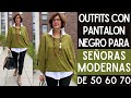 COMO COMBINAR PANTALONES NEGROS DESPUES DE LOS 50 60 70 Y MAS SEÑORAS MODERNAS MODA 2022 SEÑORAS