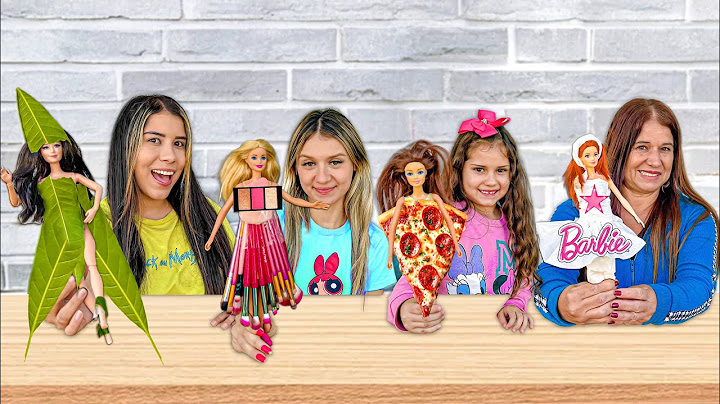 WHOEVER MAKES THE BEST DRESS FOR THEIR BARBIE WINS! - challenge with my little sister