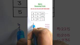 Missing Number| Reasoning Tricks in Hindi| Reasoning Classes for SSC CGL CHSL MTS CRPF RRB |shorts