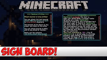 Minecraft Plugin Tutorial - Sign Board