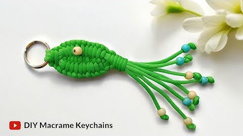 Macrame Fish Keychain Tutorial🐟