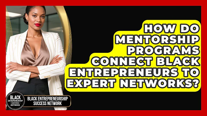 How Do Mentorship Programs Connect Black Entrepreneurs to Expert Networks?