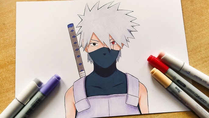 Desenho: Kakashi Hatake - ANEVILU ARTES