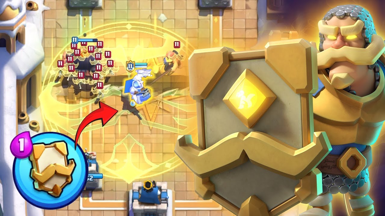گیمپلی نایت هیرو با ابیلیتی بشدت وحشتناک 🫣😱 #clashroyale