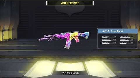 How to get Ak117 - color burst Redemption code (CODM)