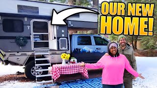 We Swapped Van Life for 4x4 Truck Camper in Snow (RV Tour)  RV LIFE