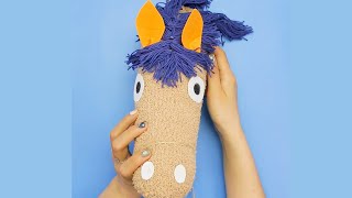 DIY Sock Horse! TOP CREATIVE IDEAS FOR OLD SOCKS || Everyday Crafts #shorts