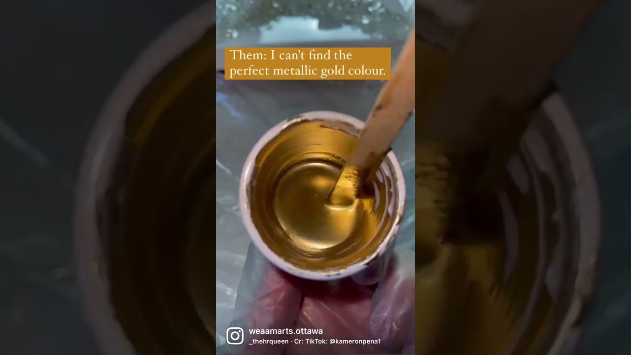 Making Metallic Gold✨Who can relate to this gold struggle? 