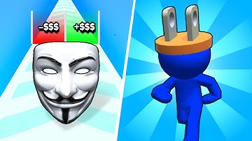 Mask Evolution 3D 🆚 Plug Head Race🧿🌺🌈Walkthrough Android IOS 2025 New Update Gameplay 29992