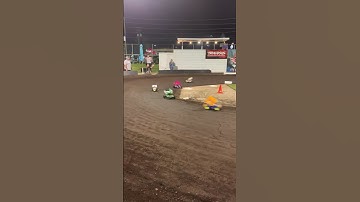 Restart the race | RC sprint cars #rc #rcracing #ovalrc