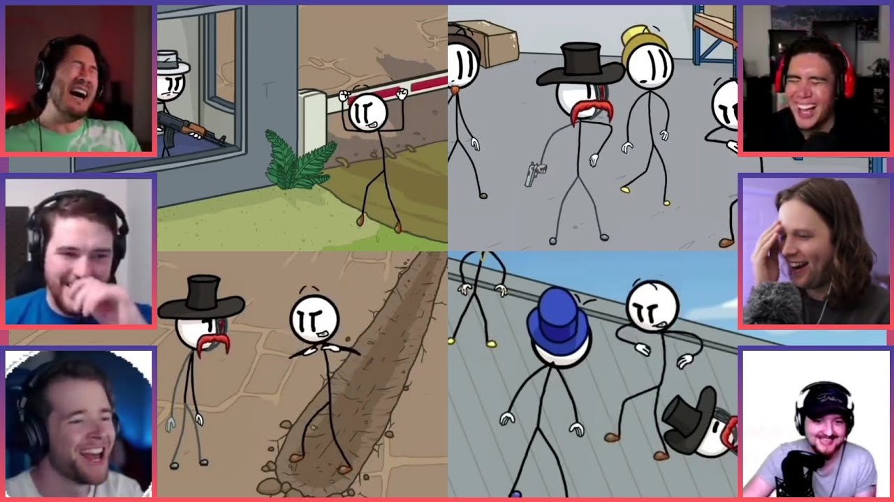 Gamers react to : Dance-Offs [Henry Stickmin Completing the Mission]