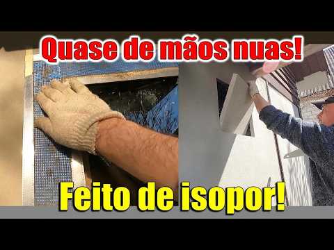 Janela feita em casa em 30 minutos! Sem madeira e sem plástico!