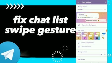 How To Fix Chat list Swipe Gesture On Telegram App
