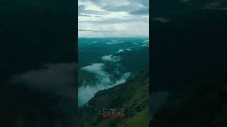 Stunning Green Valley: Breathtaking Aerial View in the Mountains! #shorts