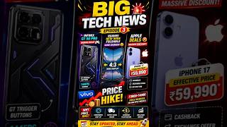Tech News #3: Apple Deals 🔥 Vivo Price Hike 😬 New Foldable Phone! #ai #smartphone #technews #facts
