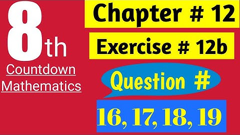 #8thclassmathsolution | Ch 12, Ex 12b | Q # 16, 17, 18, 19 | OnlineMathTutor | DivisionofPolynomials