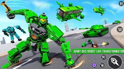 Army Bus Robot Car Game 3D | Android GamePlay #4