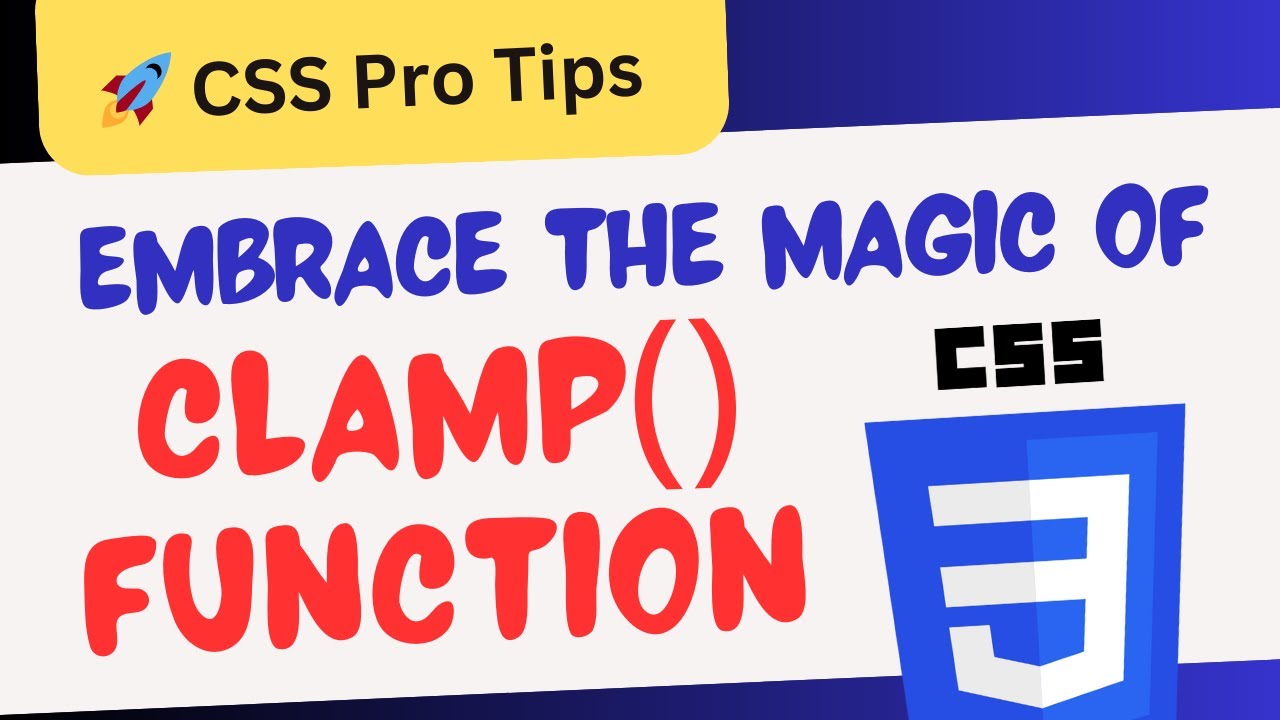 Clamp Function Css Web Designers: Understanding the clamp() Function in CSS - YouTube