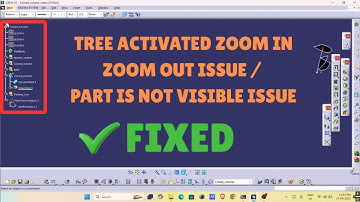 Tree Zoom in Zoom out & Part not visible issue Fixed | Part Tree | #Catia #tutorial #cad