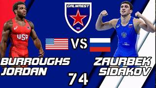 SIDAKOV VS BURROUGHS 74 KG