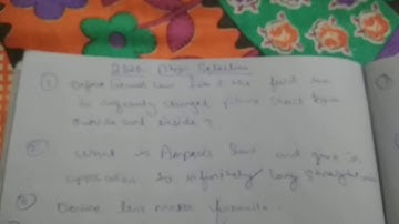 CHSE 2020 PHYSICS long question selection